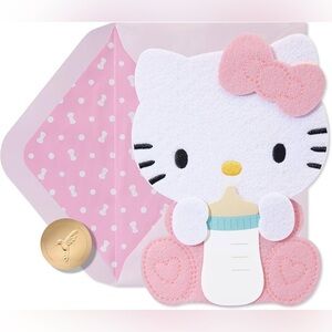 🆕Papyrus-Hello Kitty New Baby Girl Greeting Card